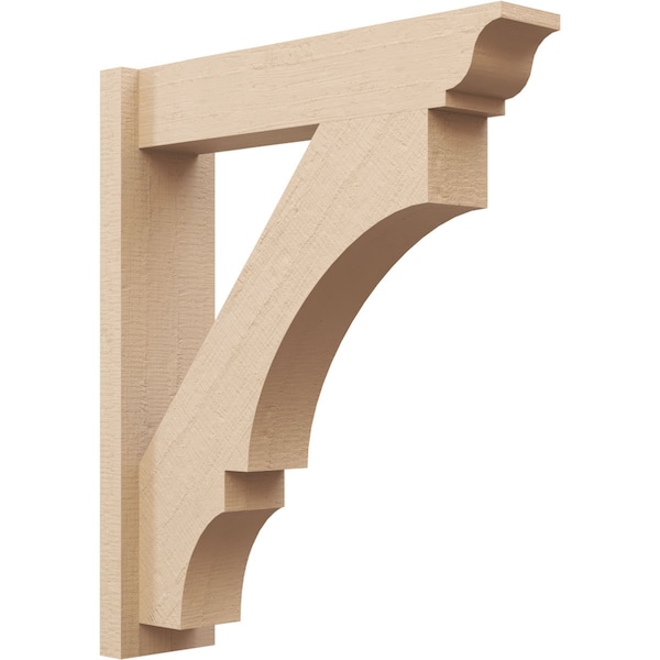 Ekena Millwork 5 1/2-in W x 22-in D x 26-in H Balboa Trad Rough Cedar Woodgrain TimberThane Outlooker, Primed Tan OUTUR055X22X26BOA04RCPR - main